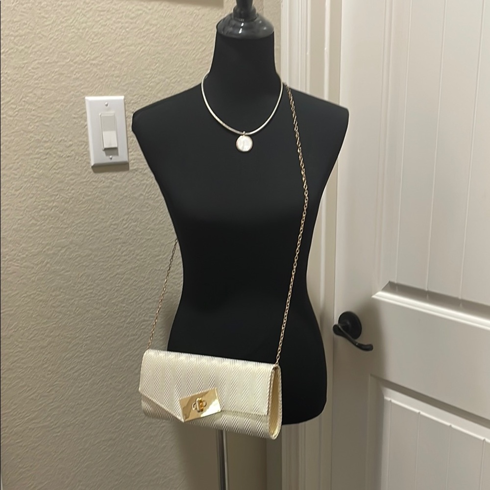 Elegant Cream Clutch Bag